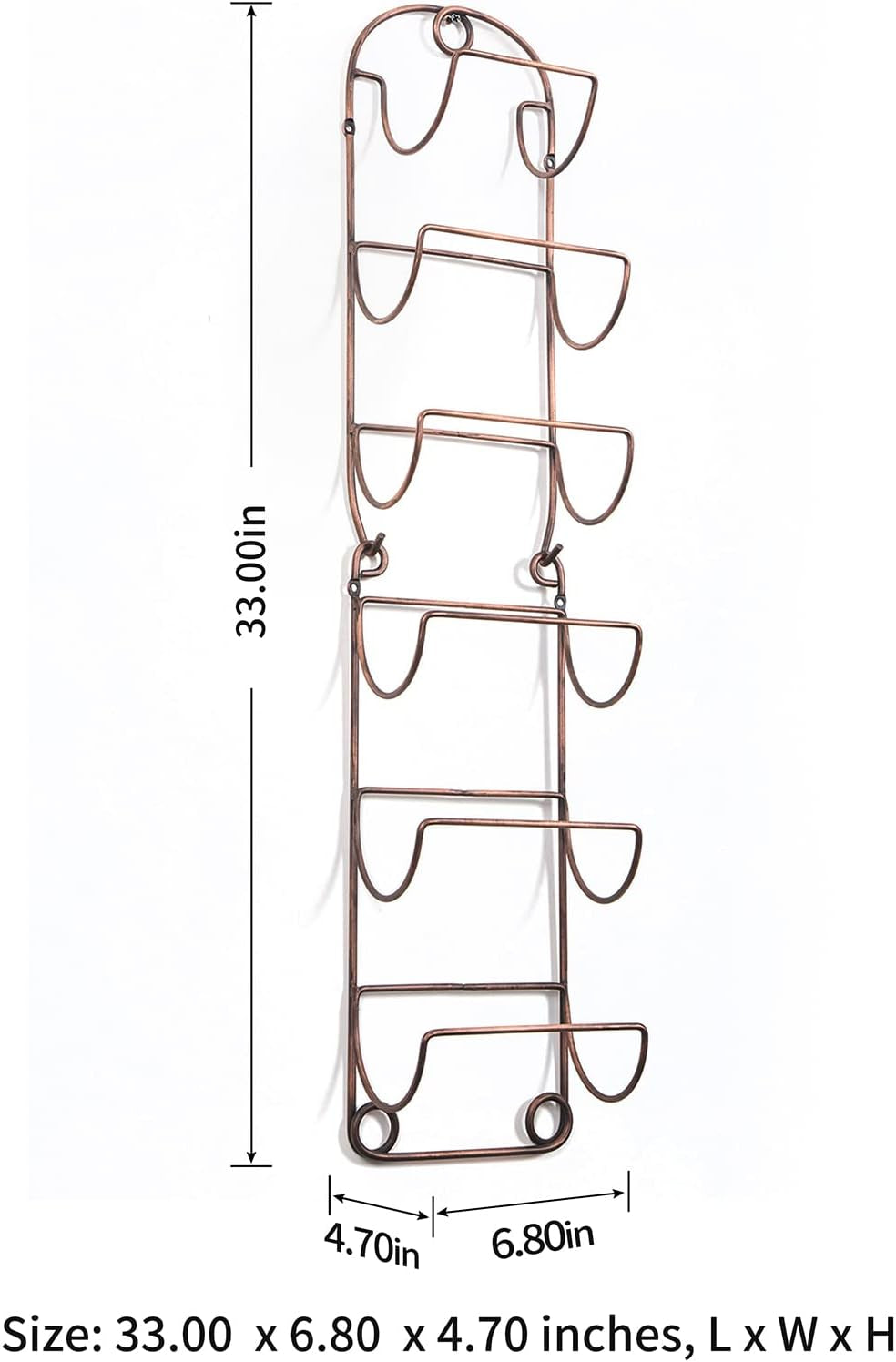 Wall-Mounted Antique Bronze Towel Rack and Wine Shelf for Bathroom