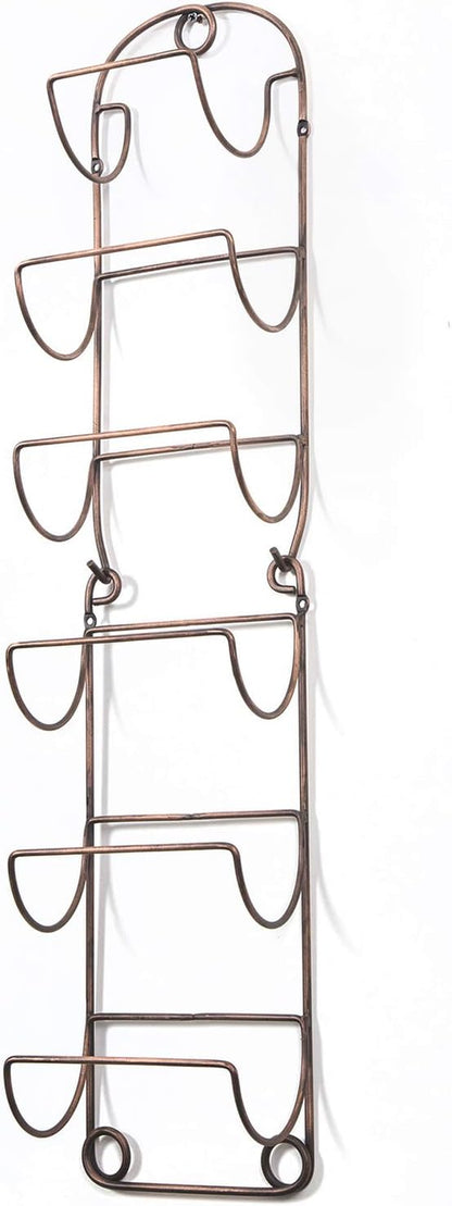 Wall-Mounted Antique Bronze Towel Rack and Wine Shelf for Bathroom