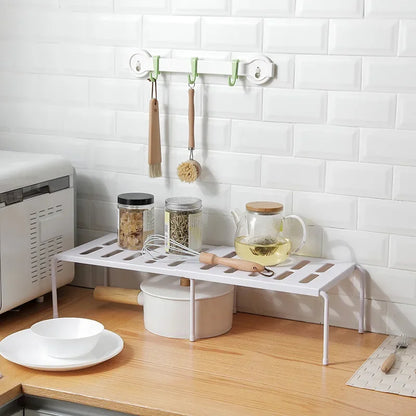 Adjustable Kitchen Storage Shelf Closet Organizer Spice Bottle Rack Space Saving Cabinet Shelf Kitchen Accessories